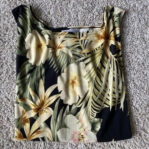 vintage hawaiian floral tank top